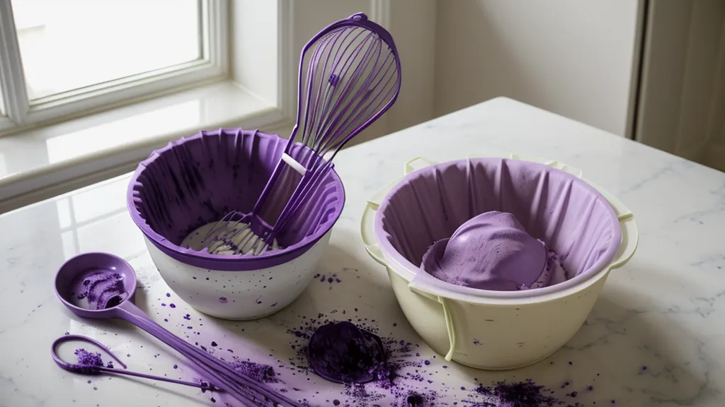 Bol de mezcla con manchas de tinte, un ejemplo de colorimetría capilar practicada en casa