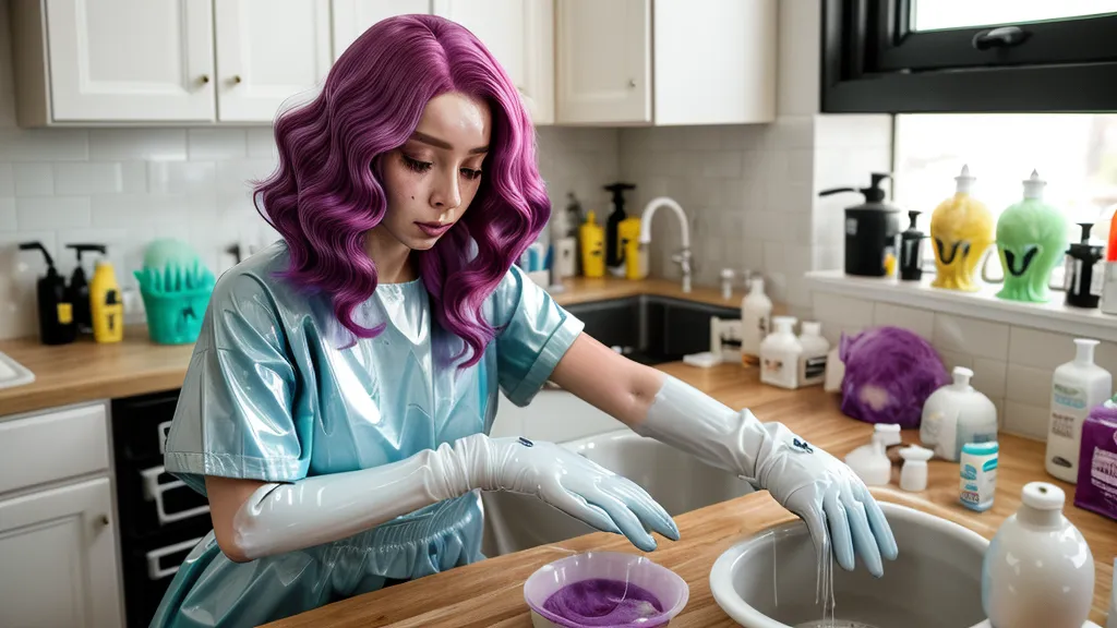 Círculo cromático dibujado a mano con muestras de tonos de cabello para practicar teoría del color