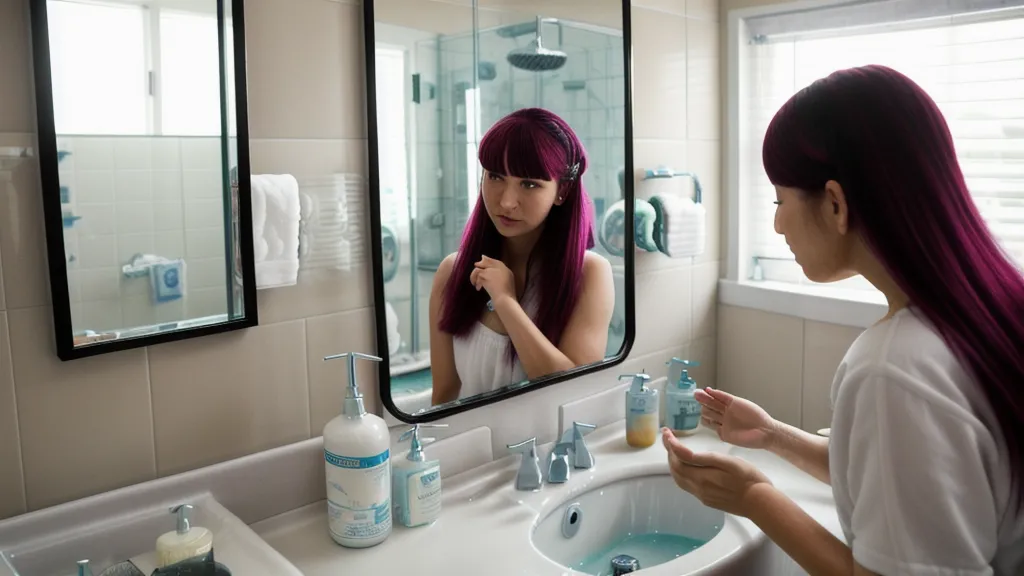 secciones de cabello sujetas con pinzas para un retoque de raíz sin manchas