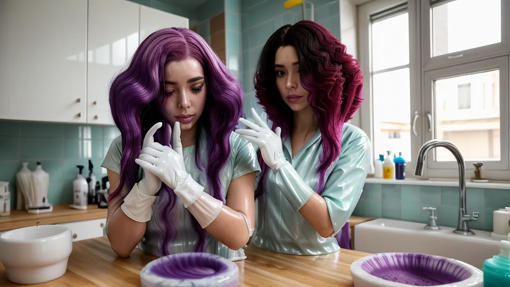 Puntas de pelo rosa junto a un bote de peróxido, ejemplo de por qué el tinte no aclara tinte
